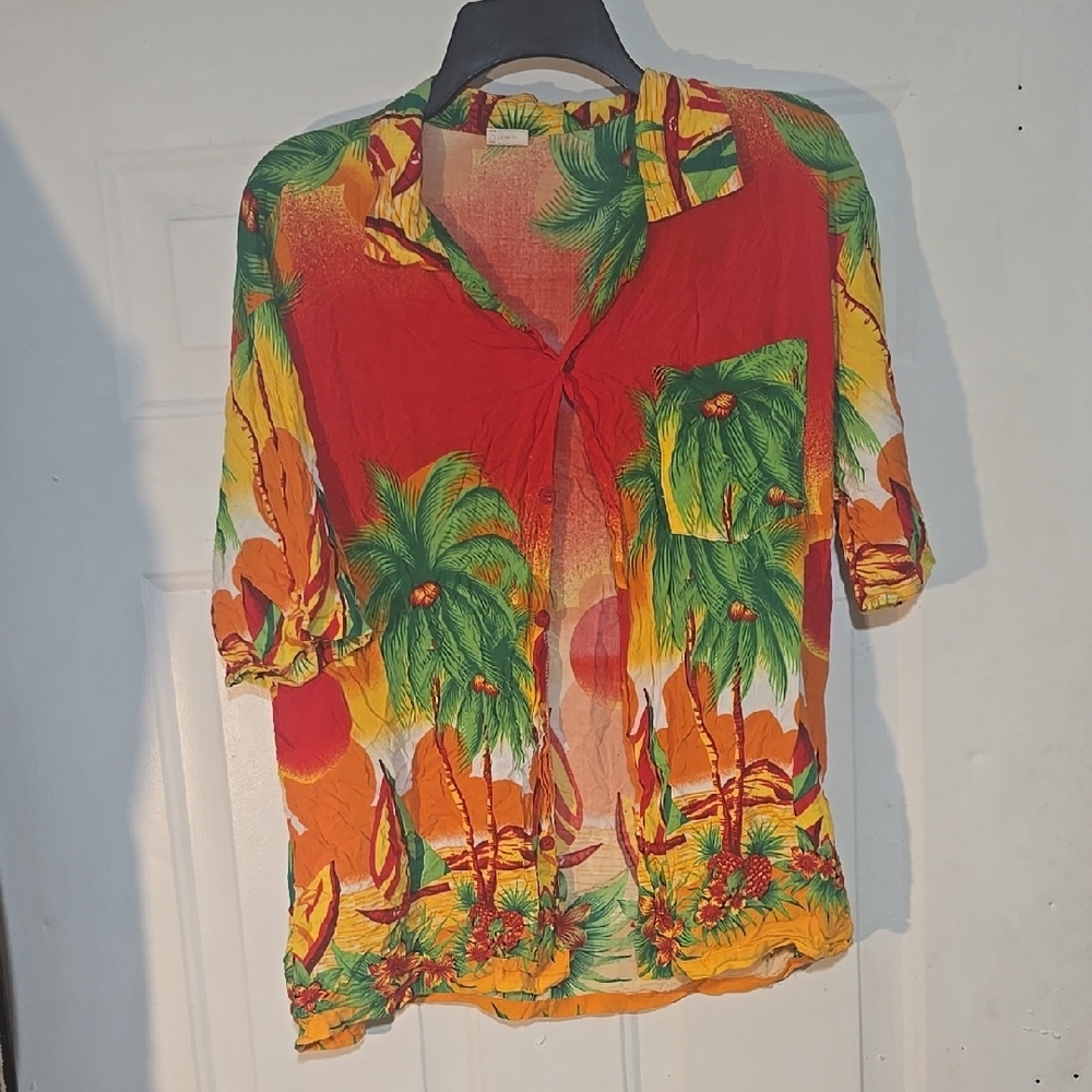 Tropical Print Women's Top
